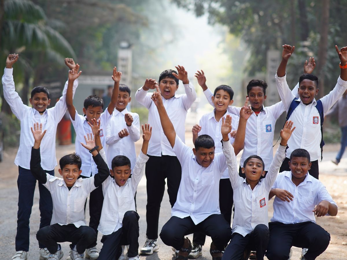Students on campus